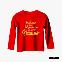 Pack of 4 Keep Hung Dark Winner Long Sleeve T-Shirts For Young Kids