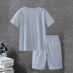 Savage Printed Comfortable Summer Short Suit For Tween Kids