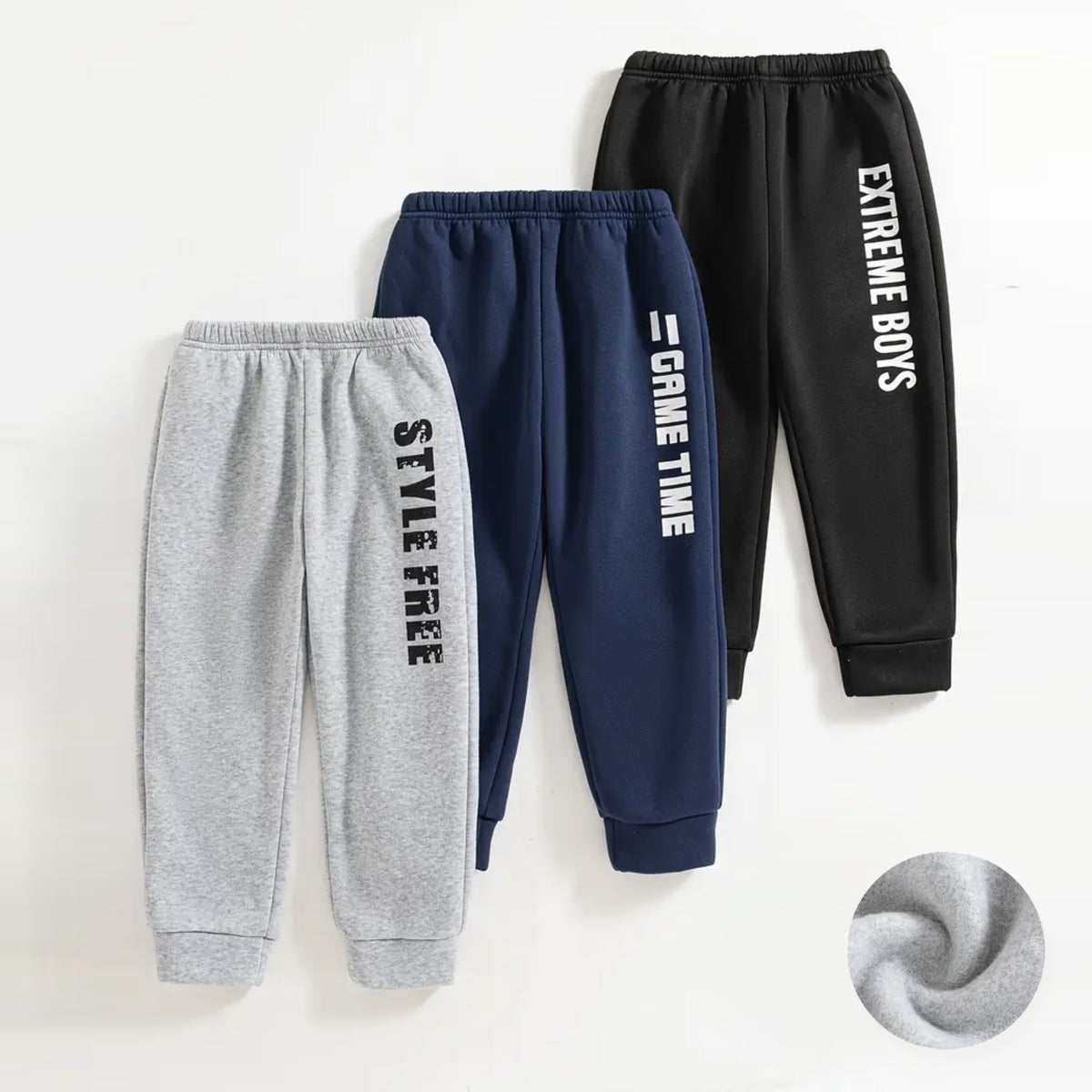Pack of 3 Extreme Game Style Printed Sweatpants for Kids