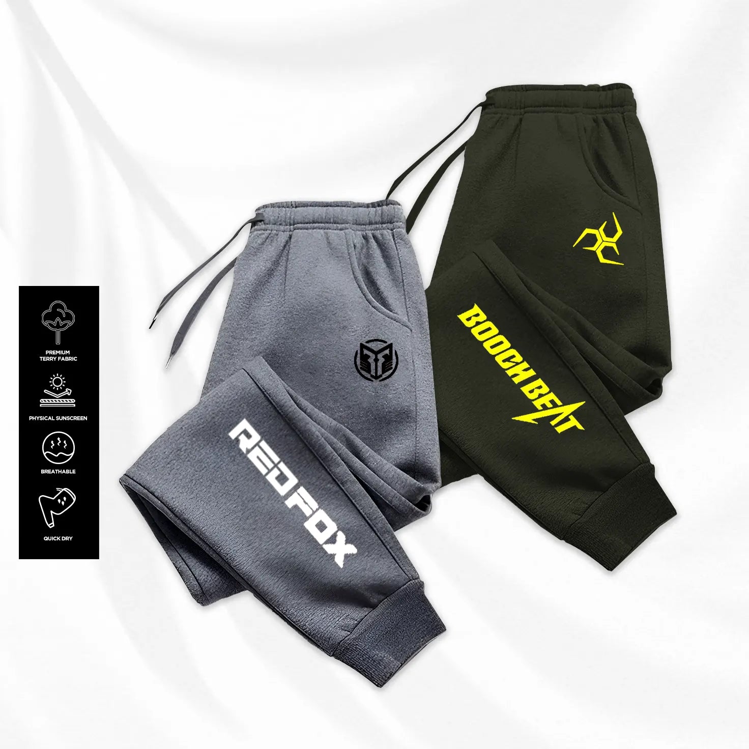 Pack of 2 Redfox Beat Printed Jogging Trousers