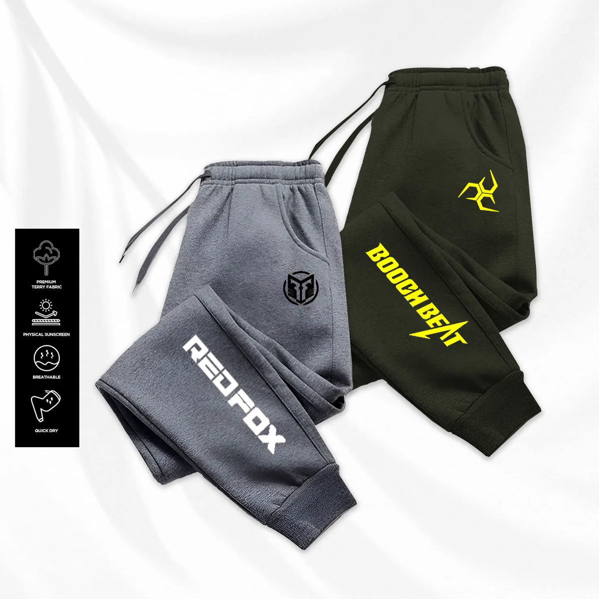 Pack of 2 Redfox Beat Printed Jogging Trousers