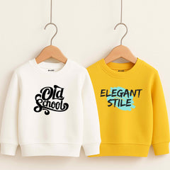 Pack of 2 Old Elegant Stile Printed Sweatshirts for Tween Kids